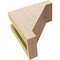 Ekena Millwork 3"W x 6"D x 6"H Classic Burlington Rough Cedar Woodgrain TimberThane Corbel, Primed Tan CORUR03X06X06BURRCPR - alternate 3
